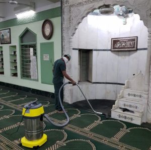 خطوات تنظيف المساجد