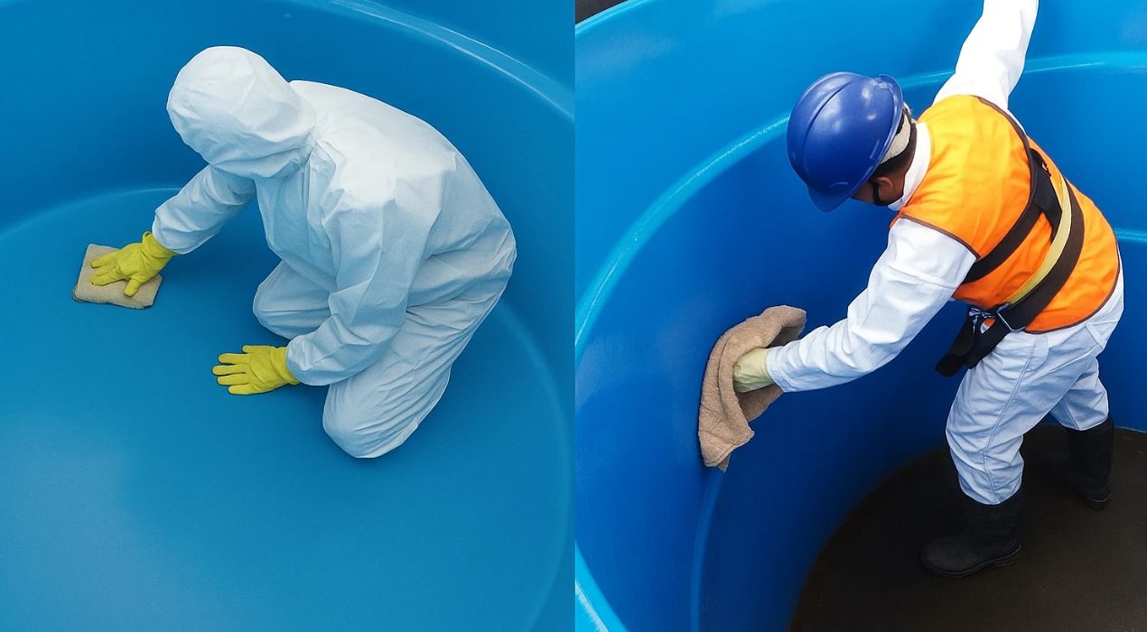 طرق تنظيف وتعقيم الخزانات